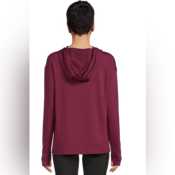 Athletic Works Women's French Terry Mock Neck Hoodie - Picture 3 of 5